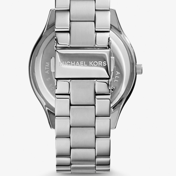 Michael Kors Slim Runway Silver-Tone Watch - Picture 3 of 7